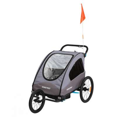 2020 new design bike trailer suspension, china baby trailer bicycle for twins baby