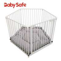 10 Panels Round or Square metal folding baby safety pet dog playpen