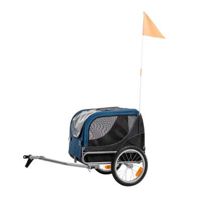 Wholesale 2 in 1 large size pet stroller bike trailer for camping, dog bike trailer with tow bar can use as stroller