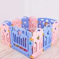 Plastic Baby Playpen PlayPen Pink Large Foldable Indoor & Outdoor safety children fence